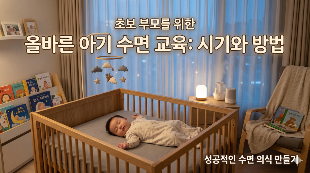 초보 부모를 위한 올바른 아기 수면 교육(수면 의식) 시작 시기와 방법 1 Gemini Generated Image alyt5talyt5talyt